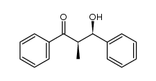 (2R,3R)-(+)-3-hydroxy-2-methyl-1,3-diphenyl-1-propanone结构式