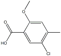 5-Chloro-2-methoxy-4-methyl-benzoic acid Structure