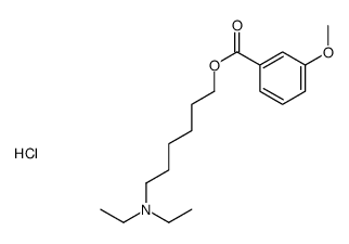 6-(diethylamino)hexyl 3-methoxybenzoate,hydrochloride结构式