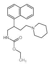 Carbamic acid, [2-(1-naphthyl)-4-piperidinobutyl]-, ethylester (8CI) structure