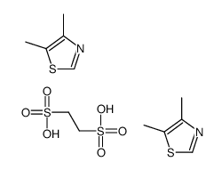 4,5-dimethyl-1,3-thiazole,ethane-1,2-disulfonic acid Structure