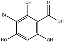 3-broMo-2,4,6-trihydroxybenzoic acid structure