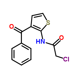 N-(3-Benzoyl-2-thienyl)-2-chloroacetamide Structure