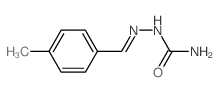 Hydrazinecarboxamide,2-[(4-methylphenyl)methylene]-结构式