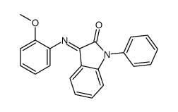 3-(2-methoxyphenyl)imino-1-phenylindol-2-one结构式