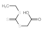 Acetic acid,2-[[(ethylthio)thioxomethyl]thio]- structure