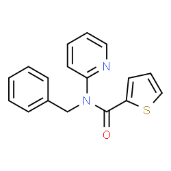 N-benzyl-N-(pyridin-2-yl)thiophene-2-carboxamide结构式