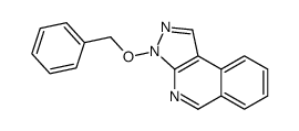 3-phenylmethoxypyrazolo[3,4-c]isoquinoline结构式