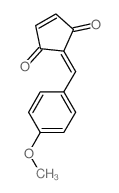 5-[(4-methoxyphenyl)methylidene]cyclopent-2-ene-1,4-dione structure