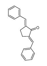 2,5-dibenzylidene cyclopentanone Structure