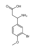 3-AMINO-3-(3-BROMO-4-METHOXY-PHENYL)-PROPIONIC ACID structure