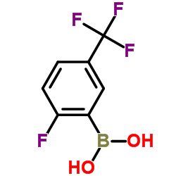 2-氟-5-(三氟甲基)苯硼酸结构式
