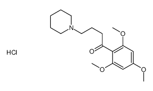 4-piperidin-1-yl-1-(2,4,6-trimethoxyphenyl)butan-1-one,hydrochloride Structure