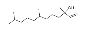 3,7,11-trimethyl-dodec-1-en-3-ol结构式