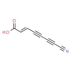 7-Cyano-2-heptene-4,6-diynoic acid Structure