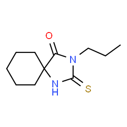 2-MERCAPTO-3-PROPYL-1,3-DIAZA-SPIRO[4.5]DEC-1-EN-4-ONE结构式