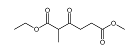 2-methyl-3-oxohexandioic acid 1-ethyl 6-methyl ester结构式