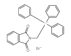 Phosphonium, [(1,3-dihydro-1, 3-dioxo-2H-isoindol-2-yl)methyl]triphenyl-, bromide Structure