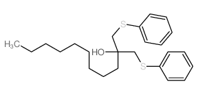 1-phenylsulfanyl-2-(phenylsulfanylmethyl)undecan-2-ol Structure