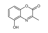 5-hydroxy-3-methyl-1,4-benzoxazin-2-one结构式