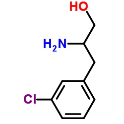 2-氨基-3-(3-氯苯基)丙-1-醇结构式
