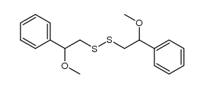 1,2-bis(2-methoxy-2-phenylethyl)disulfane Structure