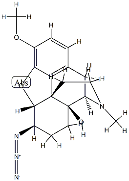 6β-Azido-4,5α-epoxy-3-methoxy-17-methylmorphinan-14-ol结构式