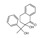 1(2H)-Naphthalenone,3,4-dihydro-2-hydroxy-2-(1-hydroxy-1-phenylethyl)- Structure