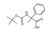 2-tert-Butoxycarbonylamino-2-phenyl-propionic acid结构式