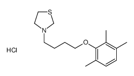 3-[4-(2,3,6-trimethylphenoxy)butyl]-1,3-thiazolidine,hydrochloride Structure