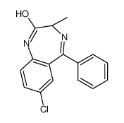 (3S)-7-chloro-3-methyl-5-phenyl-1,3-dihydro-1,4-benzodiazepin-2-one结构式