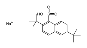 1-Naphthalenesulfonicacid, 3,6(or 3,7)-bis(1,1-dimethylethyl)-, sodium salt (9CI) structure