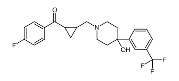 1-[2-(4-Fluorobenzoyl)cyclopropyl]methyl-4-[3-(trifluoromethyl)phenyl]-4-piperidinol structure