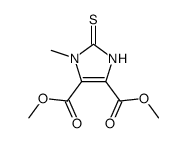 1-methyl-2-thioxo-2,3-dihydro-1H-imidazole-4,5-dicarboxylic acid dimethyl ester结构式