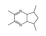 2,3,5,7-tetramethyl-5,6,7,7a-tetrahydro-4aH-cyclopentapyrazine Structure