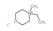 Morpholinium,4-ethyl-4-methyl-, iodide (1:1) structure