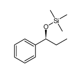 (S)-trimethyl(1-phenylpropoxy)silane结构式