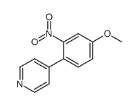 4-(4-methoxy-2-nitrophenyl)pyridine结构式