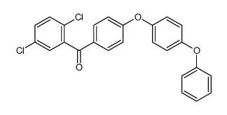 (2,5-dichlorophenyl)-[4-(4-phenoxyphenoxy)phenyl]methanone结构式