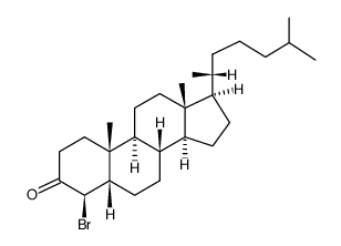 4β-bromo-5β-cholestan-3-one结构式