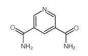 吡啶-3,5-二甲酰胺结构式