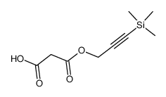 2-((3-(trimethylsilyl)prop-2-ynyloxy)carbonyl)acetic acid Structure