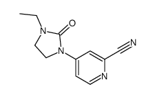 2-Pyridinecarbonitrile,4-(3-ethyl-2-oxo-1-imidazolidinyl)-(9CI)结构式