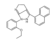 1-(2-ethoxyphenyl)-3-naphthalen-1-yl-4,5-dihydro-2H-pyrrolo[2,3-c]pyrazole结构式