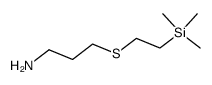 3-[[2-(trimethylsilyl)ethyl]thio]propyl amine Structure