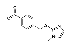 1-methyl-2-[(4-nitrophenyl)methylsulfanyl]imidazole Structure