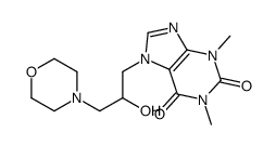 7-(2-hydroxy-3-morpholin-4-ylpropyl)-1,3-dimethylpurine-2,6-dione Structure