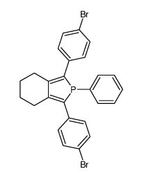 1,3-Bis-(4-bromo-phenyl)-2-phenyl-4,5,6,7-tetrahydro-2H-isophosphindole Structure