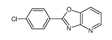 2-(4-chlorophenyl)[1,3]oxazolo[4,5-b]pyridine structure