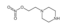 1-Piperazineethanol,nitrate(ester)(9CI) Structure